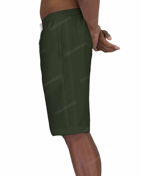 21" Elastic Waist Side Panel Swimshorts