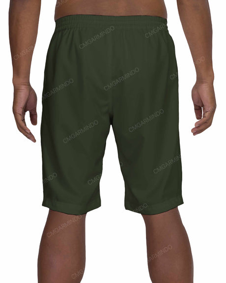 21" Elastic Waist Side Panel Swimshorts