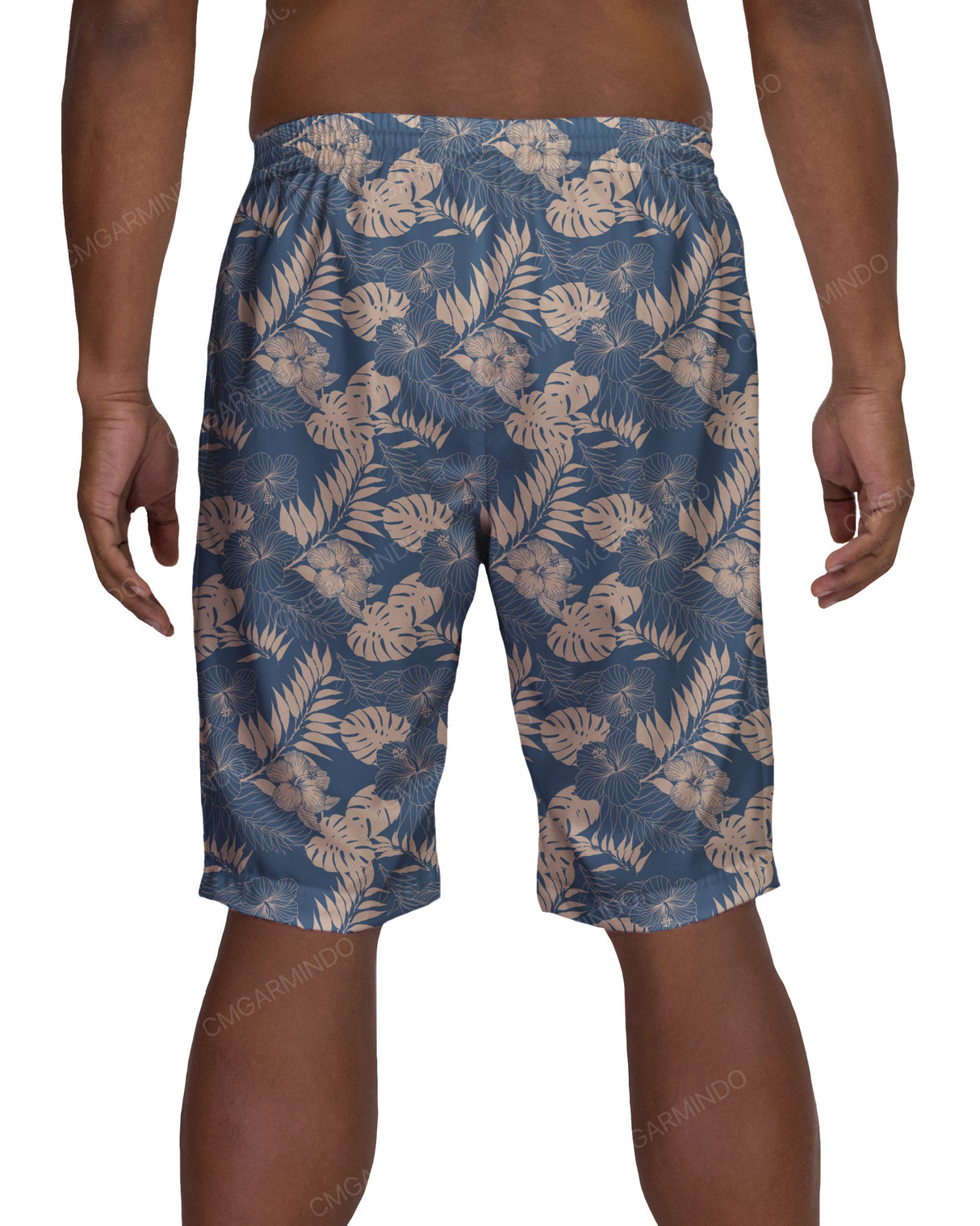21" Elastic Waist Side Panel Swimshorts