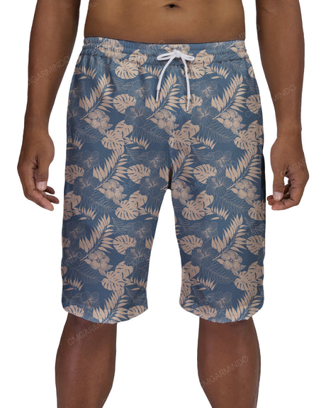 21" Elastic Waist Side Panel Swimshorts