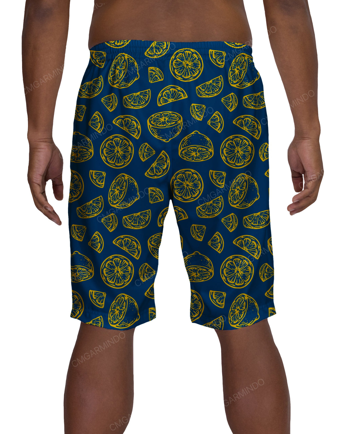 21" Elastic Waist Side Panel Swimshorts