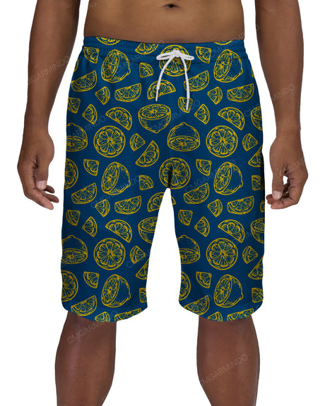 21" Elastic Waist Side Panel Swimshorts