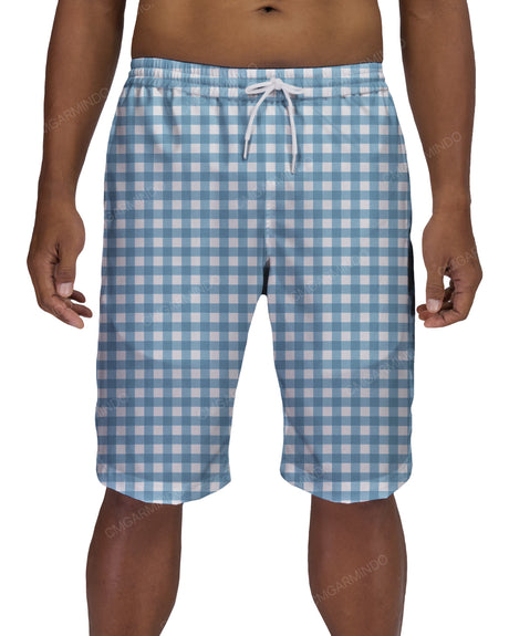 21" Elastic Waist Side Panel Swimshorts