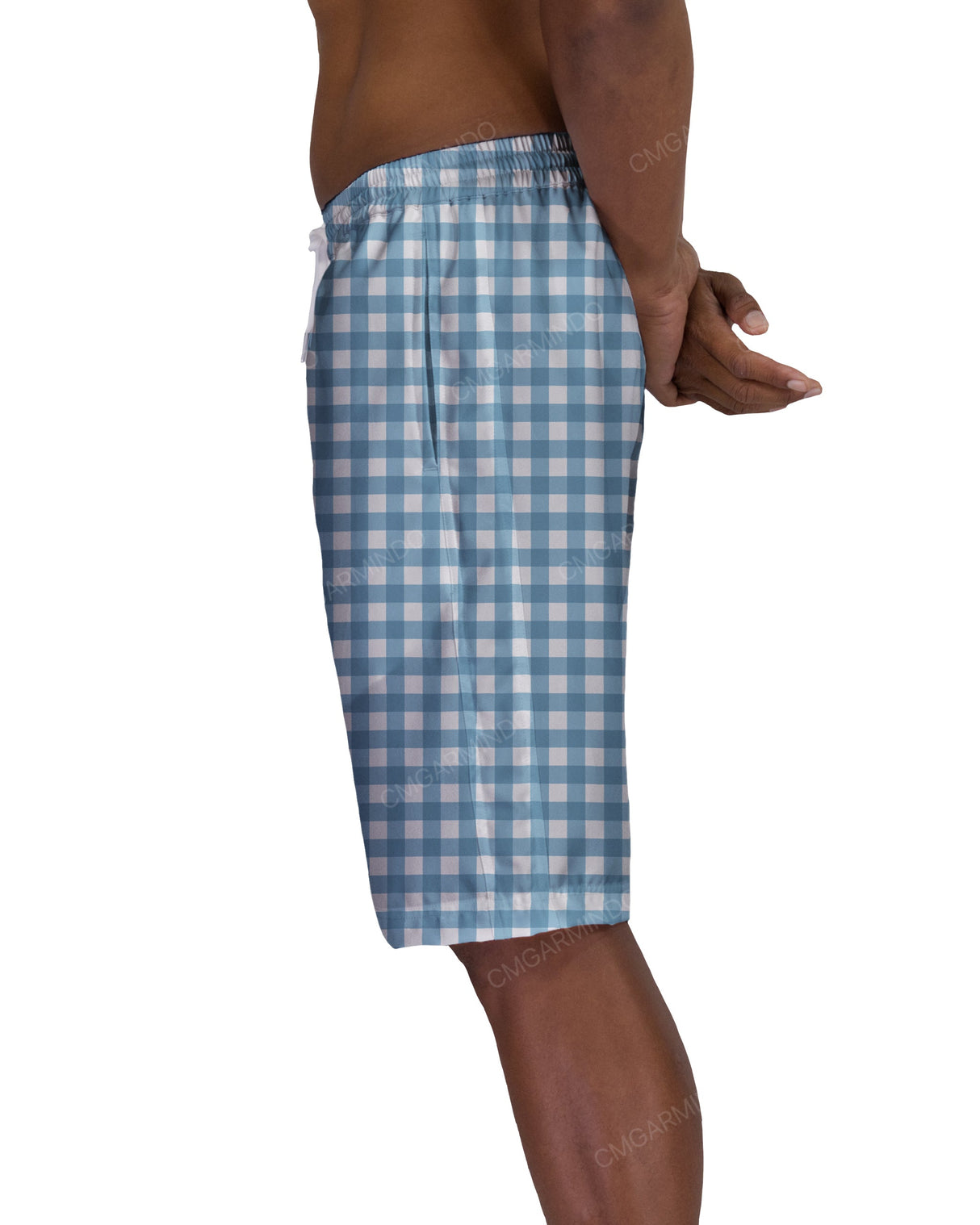 21" Elastic Waist Side Panel Swimshorts