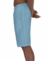 21" Elastic Waist Side Panel Swimshorts