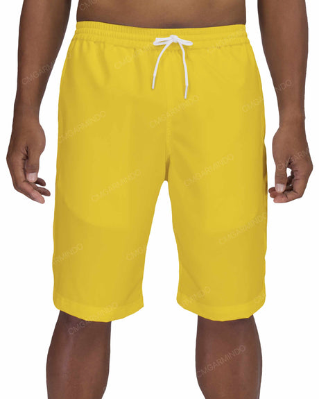 21" Elastic Waist Side Panel Swimshorts