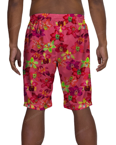 21" Elastic Waist Side Panel Swimshorts