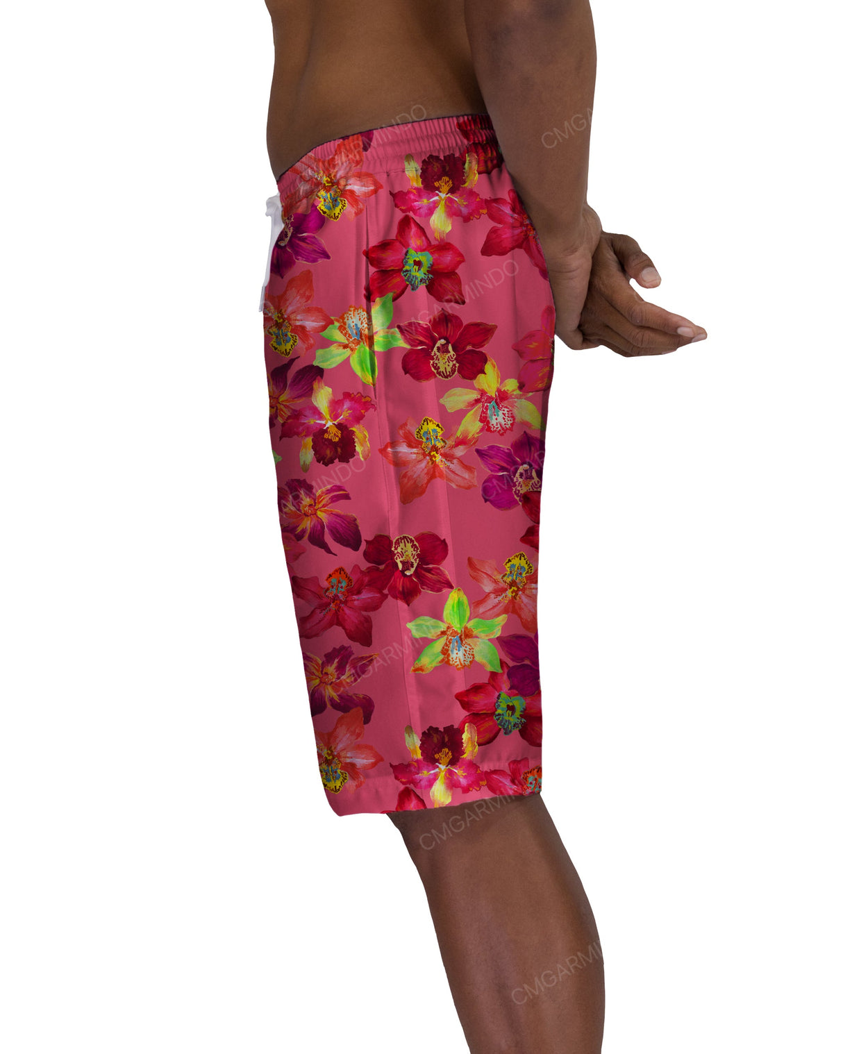 21" Elastic Waist Side Panel Swimshorts