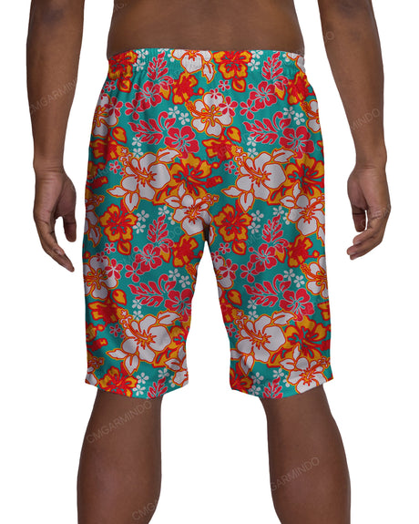 21" Elastic Waist Side Panel Swimshorts