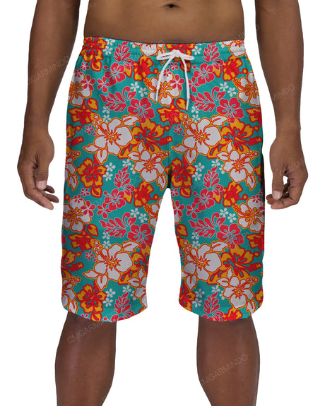 21" Elastic Waist Side Panel Swimshorts