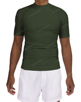 Short Sleeve Raglan Panel Rashguard Top
