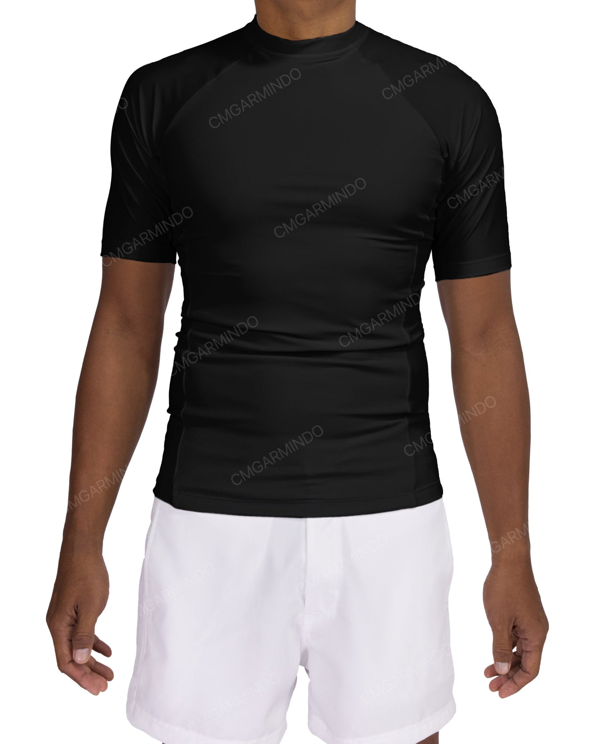 Short Sleeve Raglan Panel Rashguard Top