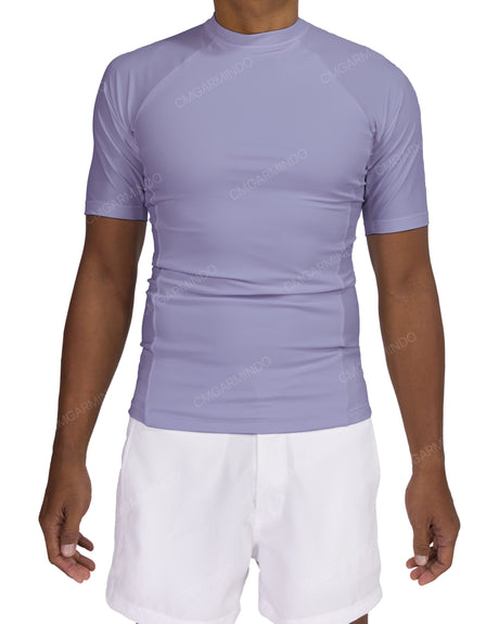 Short Sleeve Raglan Panel Rashguard Top