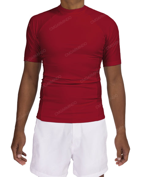 Short Sleeve Raglan Panel Rashguard Top