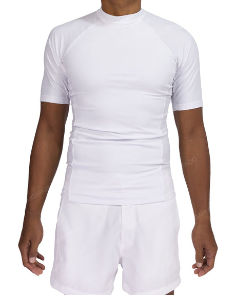 Short Sleeve Raglan Panel Rashguard Top