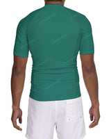 Short Sleeve Raglan Panel Rashguard Top