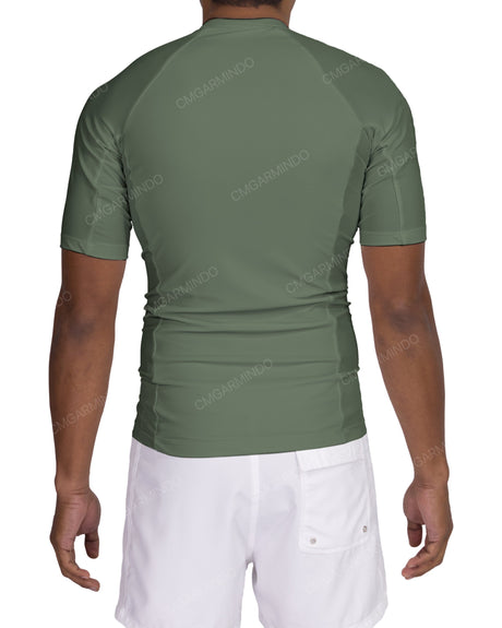 Short Sleeve Raglan Panel Rashguard Top