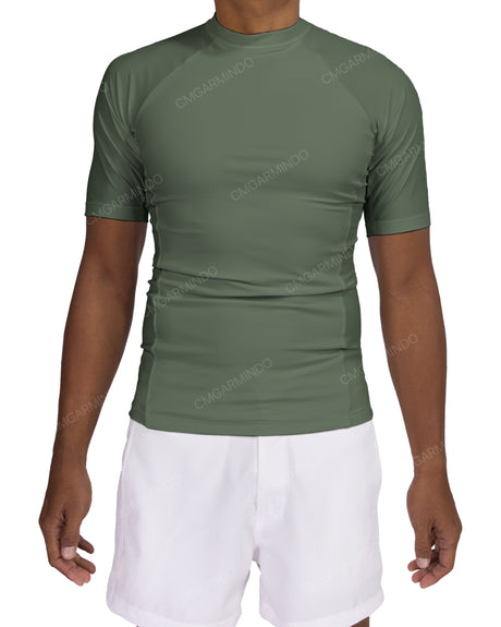 Short Sleeve Raglan Panel Rashguard Top