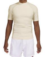 Short Sleeve Raglan Panel Rashguard Top
