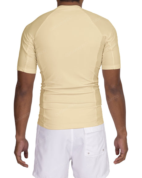 Short Sleeve Raglan Panel Rashguard Top