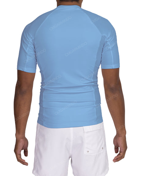 Short Sleeve Raglan Panel Rashguard Top