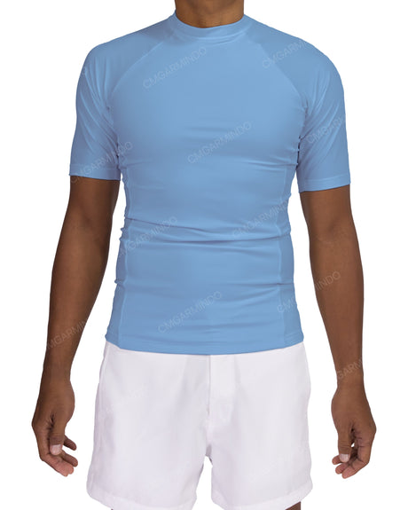 Short Sleeve Raglan Panel Rashguard Top