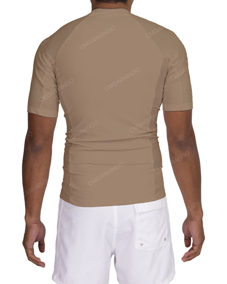 Short Sleeve Raglan Panel Rashguard Top