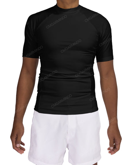 Short Sleeve Raglan Panel Rashguard Top