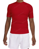 Short Sleeve Raglan Panel Rashguard Top