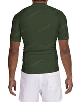 Short Sleeve Raglan Panel Rashguard Top