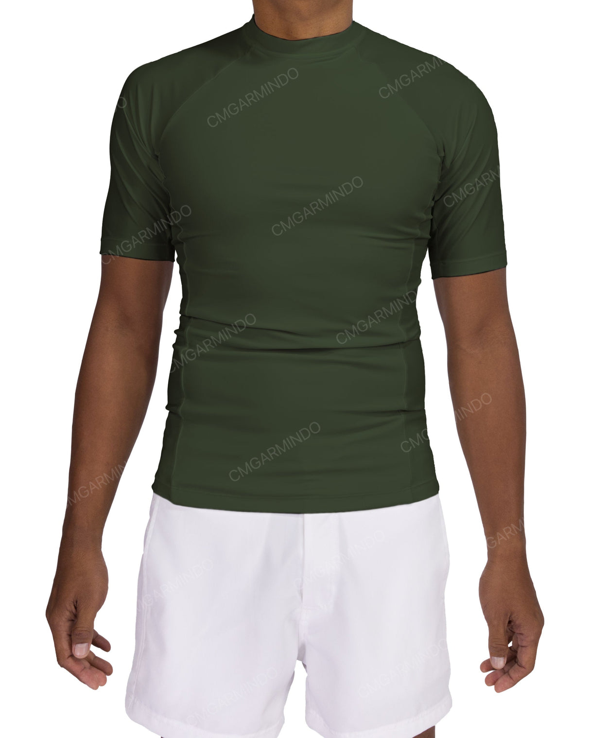 Short Sleeve Raglan Panel Rashguard Top