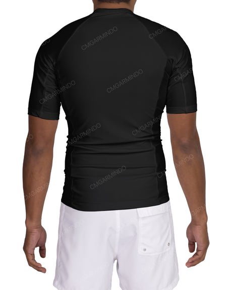 Short Sleeve Raglan Panel Rashguard Top