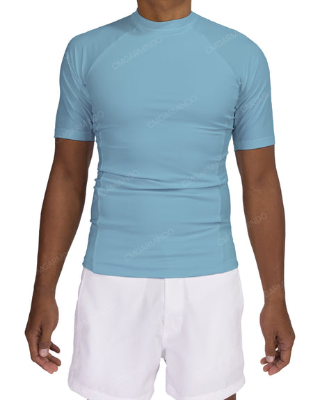 Short Sleeve Raglan Panel Rashguard Top