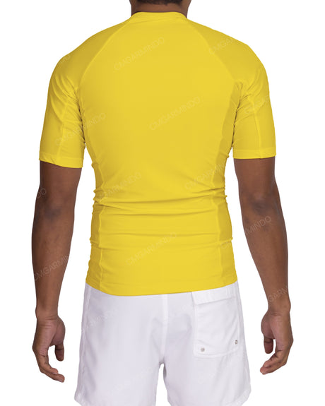 Short Sleeve Raglan Panel Rashguard Top