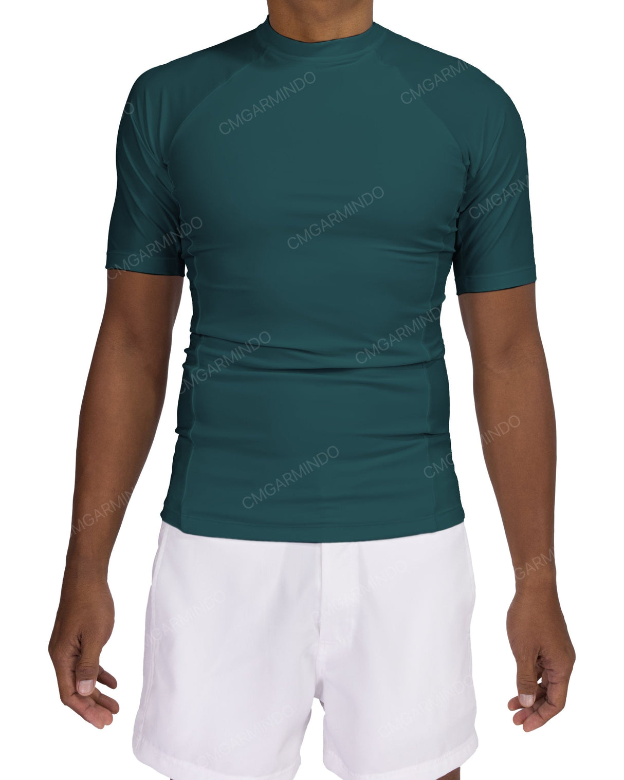 Short Sleeve Raglan Panel Rashguard Top