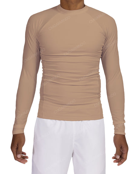 Long Sleeve Raglan Panel Rashguard Top