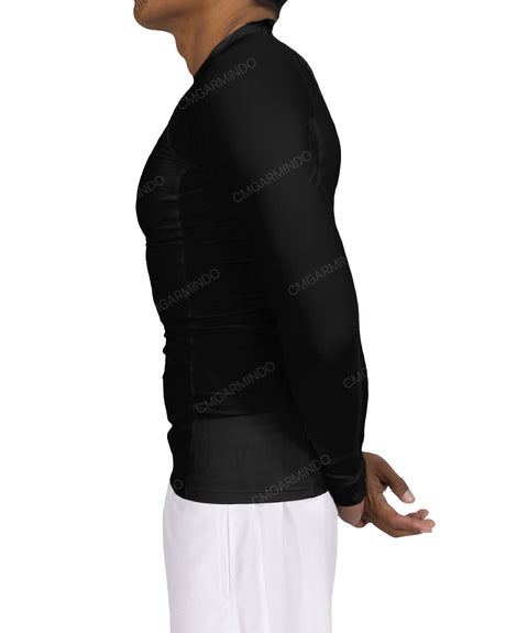 Long Sleeve Raglan Panel Rashguard Top