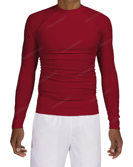 Long Sleeve Raglan Panel Rashguard Top