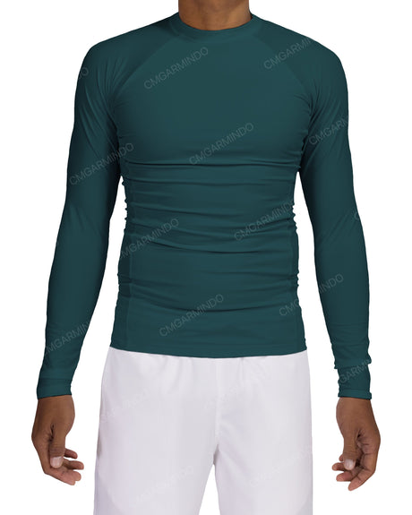 Long Sleeve Raglan Panel Rashguard Top