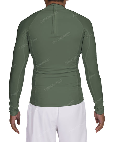Long Sleeve Raglan Panel Rashguard Top