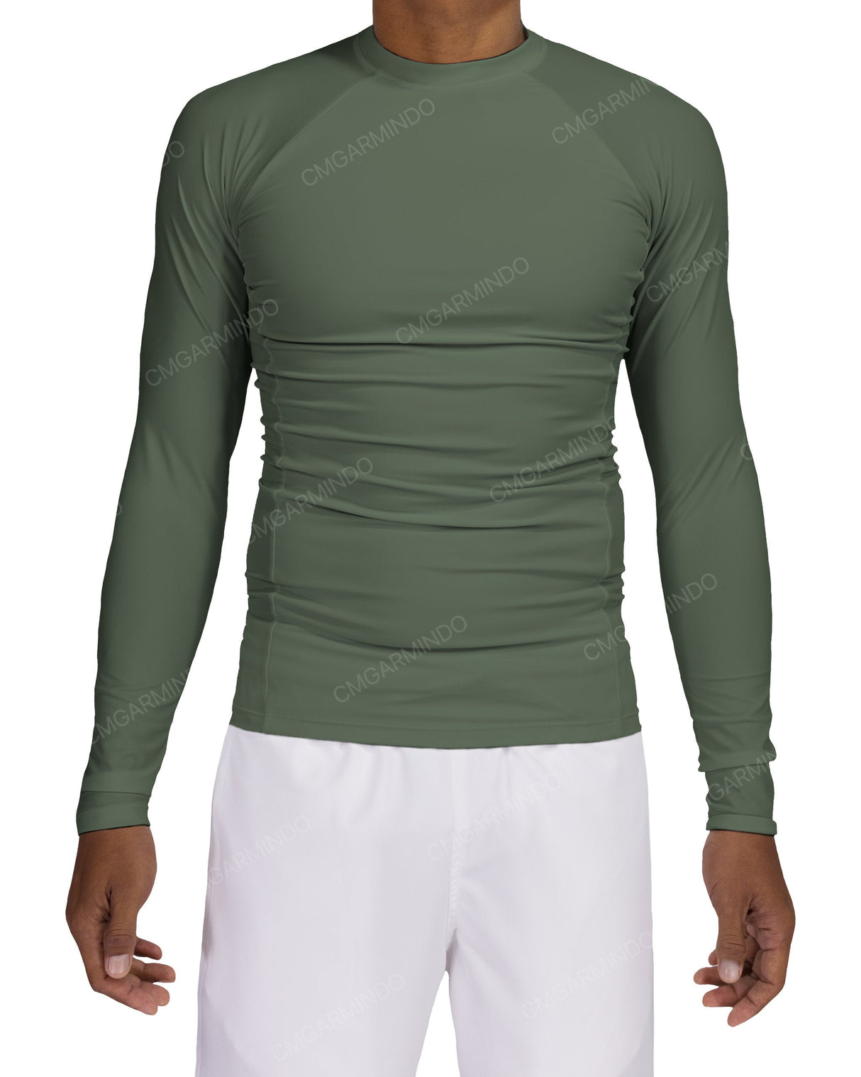 Long Sleeve Raglan Panel Rashguard Top