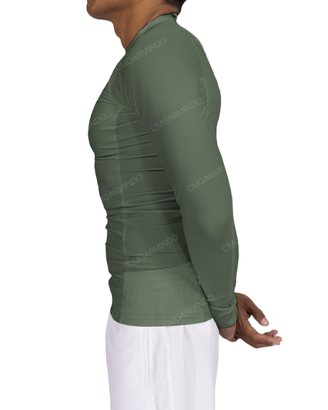 Long Sleeve Raglan Panel Rashguard Top