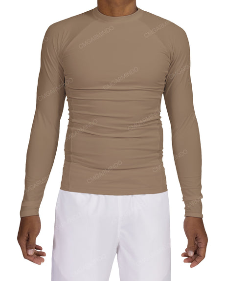 Long Sleeve Raglan Panel Rashguard Top