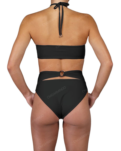 Back Ring High Waist Bottom