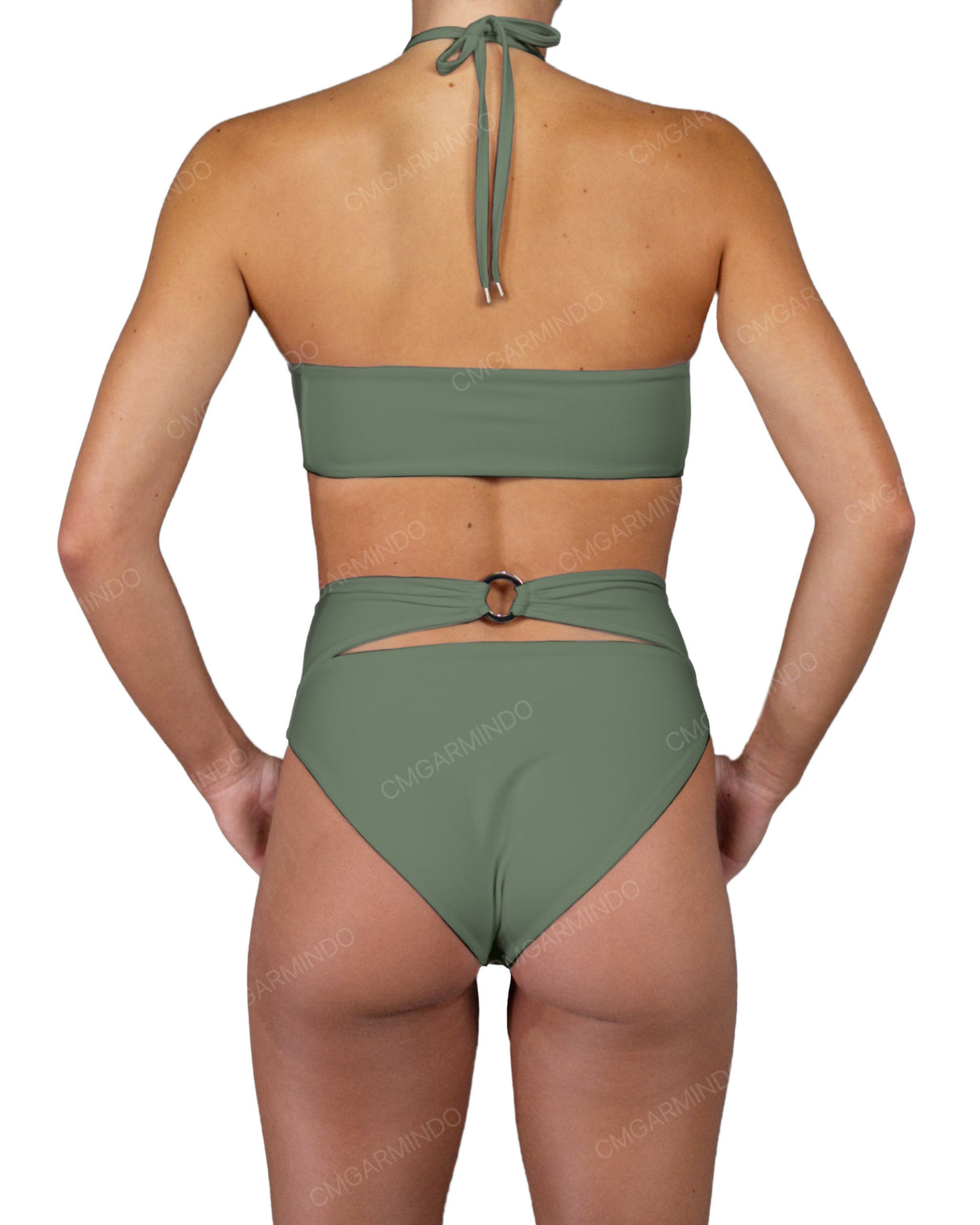 Back Ring High Waist Bottom