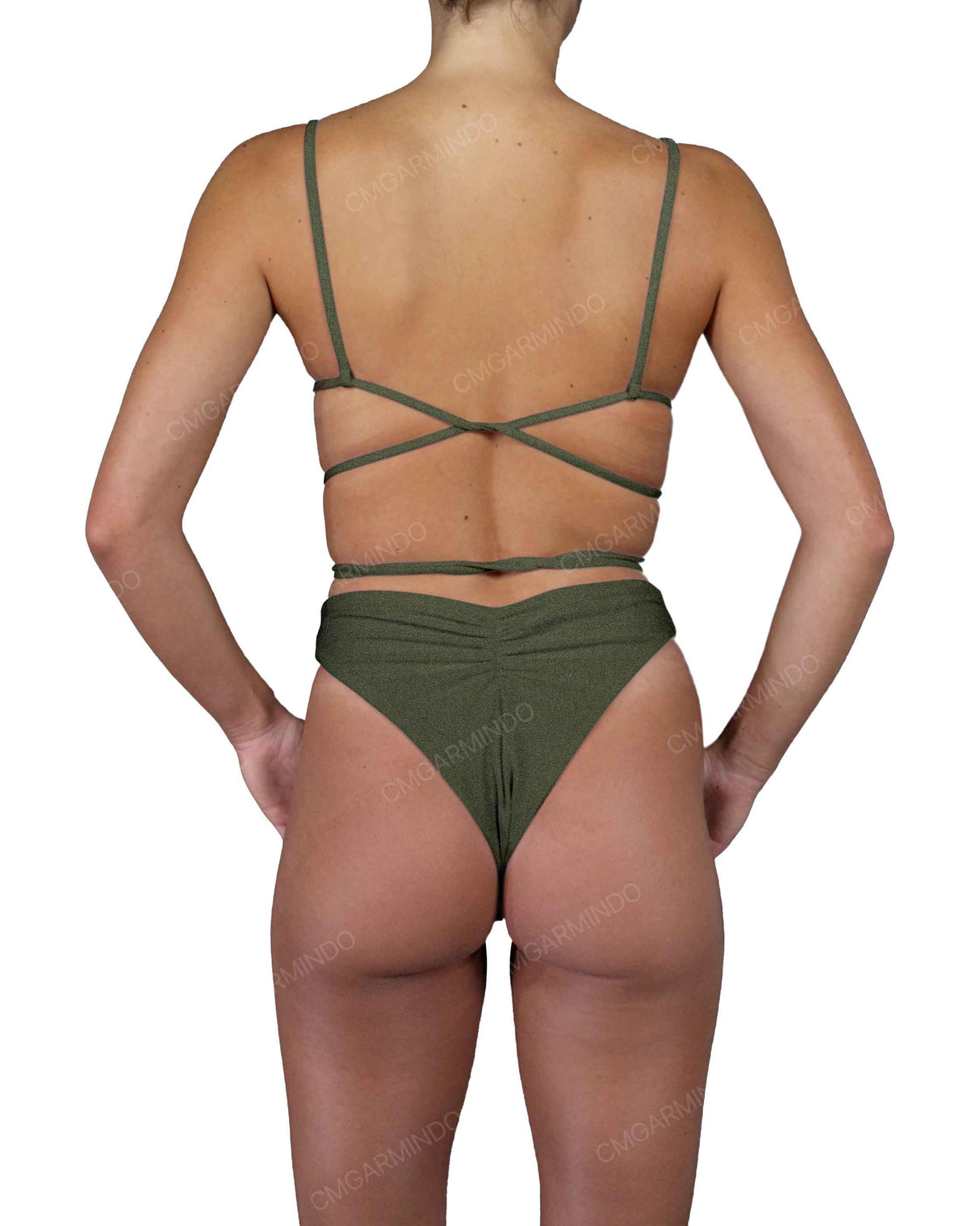 Scrunched Back High Waist Bottom
