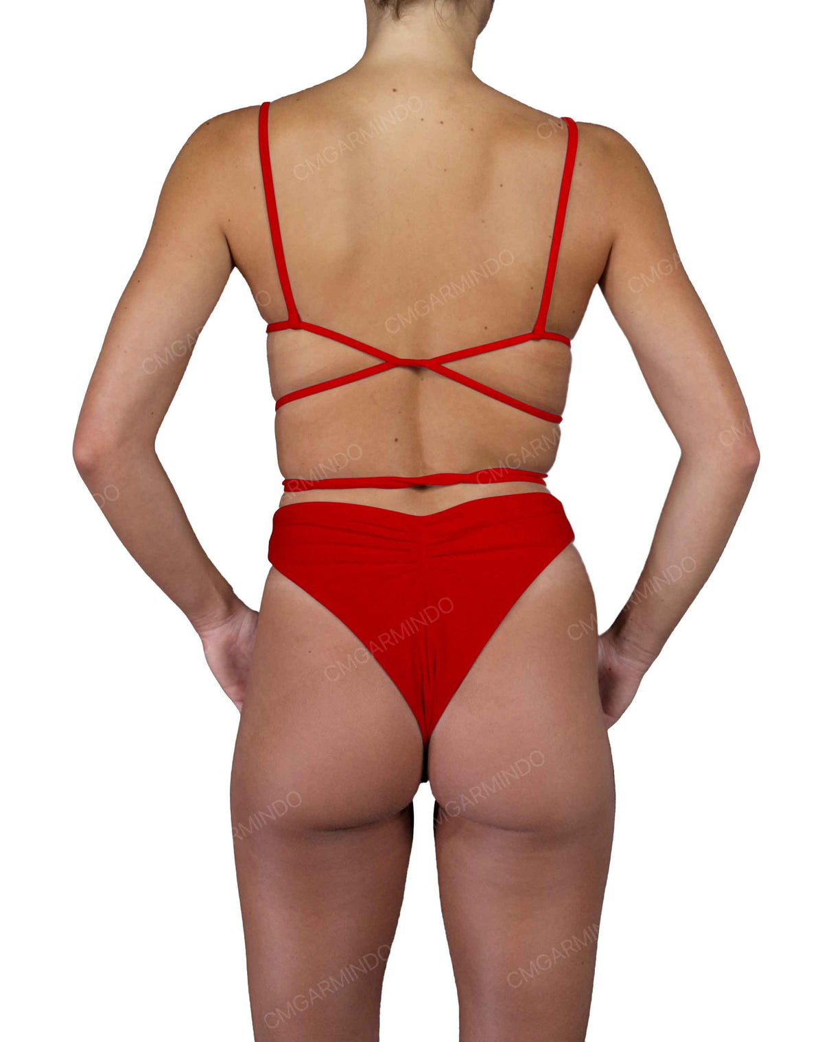 Scrunched Back High Waist Bottom