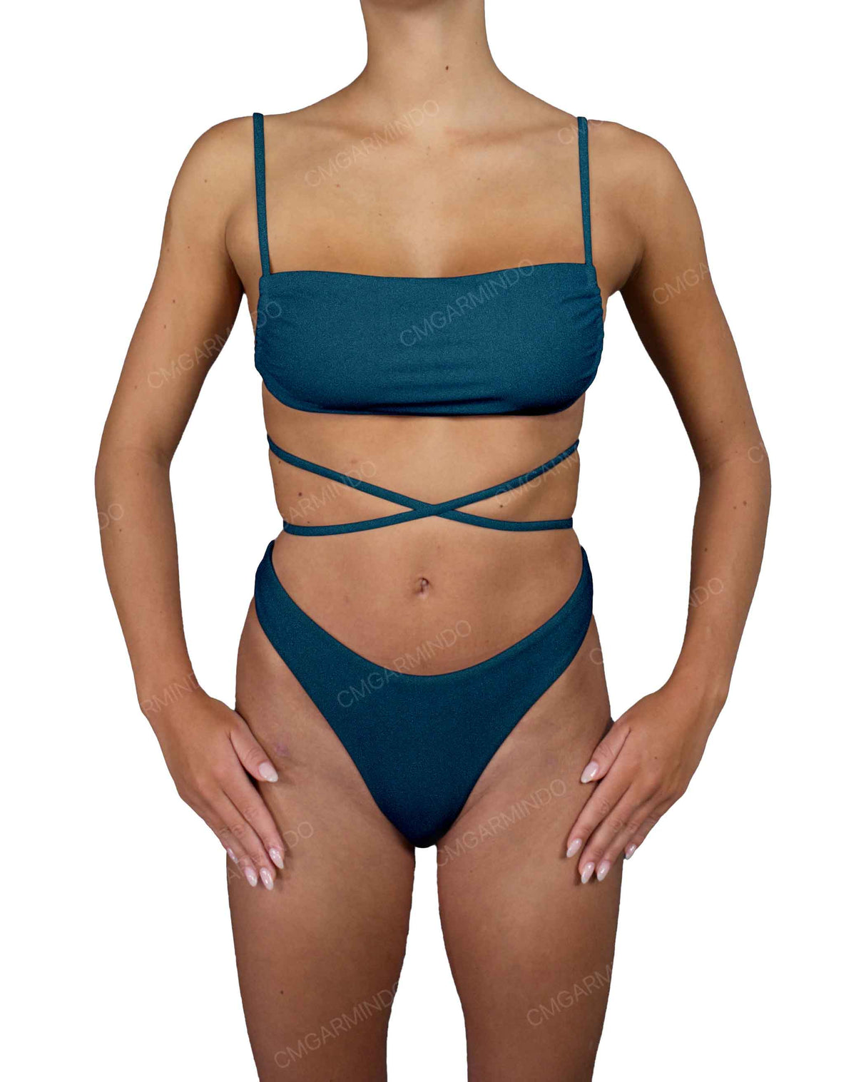 Scrunched Back High Waist Bottom