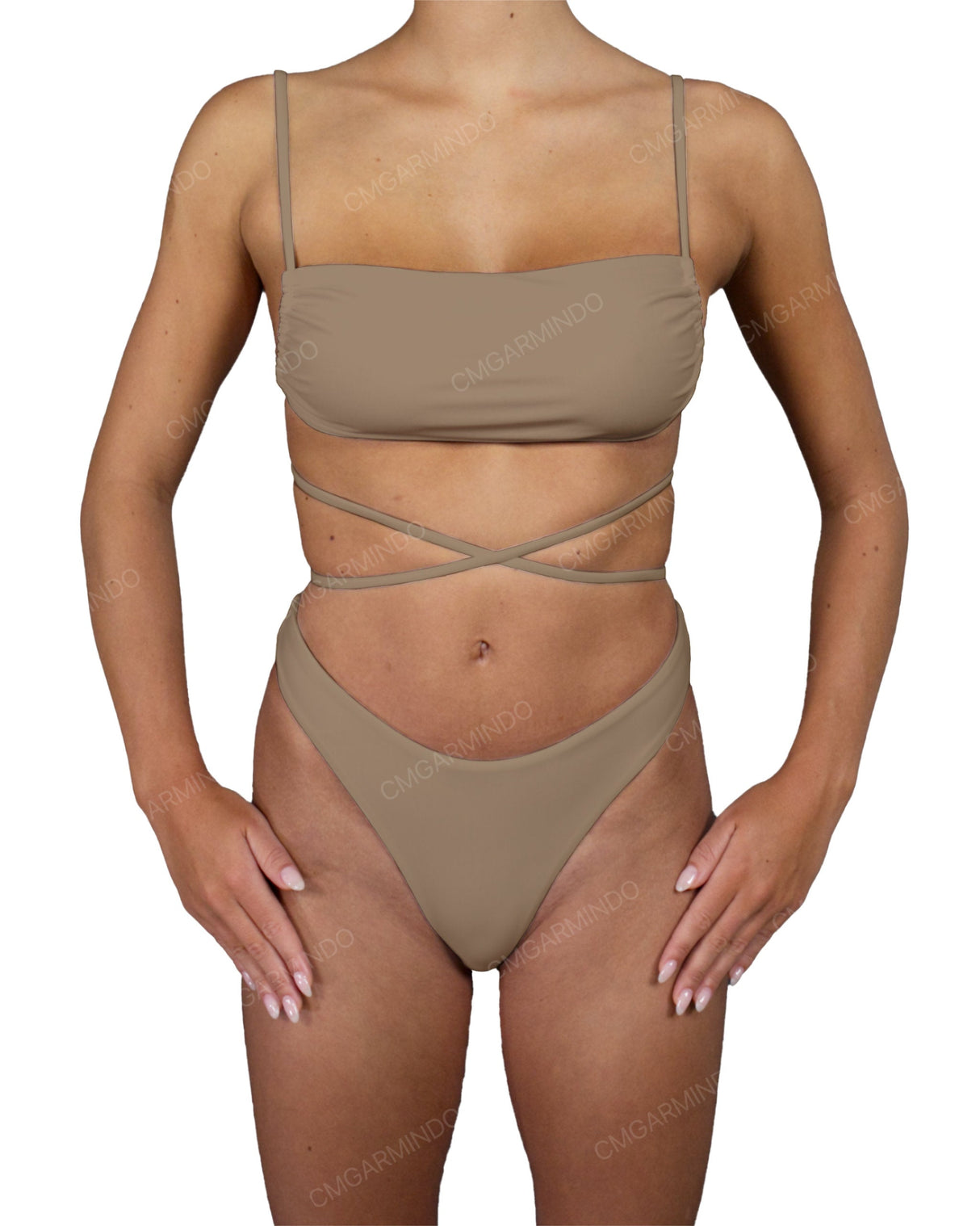 Scrunched Back High Waist Bottom
