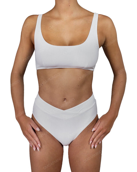 V-Wrap High Waist Bottom